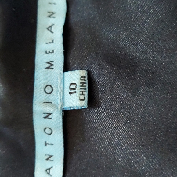 Antonio Malani Navy Blue Dress Size 10 - Picture 11 of 12